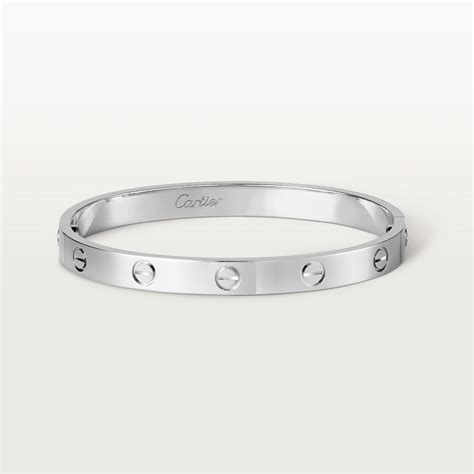 cartier men's bracelet white gold